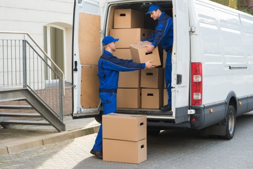 Professional team planning an office move