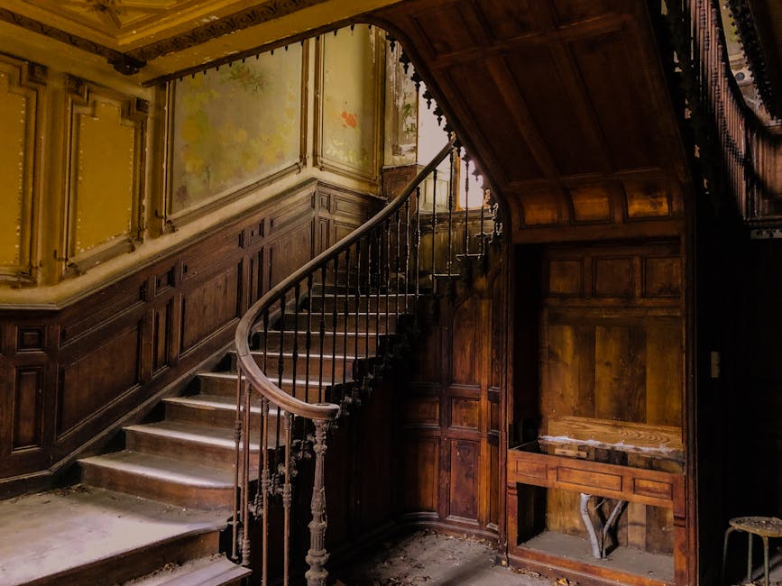 A spacious, ornately decorated room with antique furniture and elaborate wall moldings, illuminated by warm lighting from a chandelier and possible natural light. The walls are adorned with numerous f